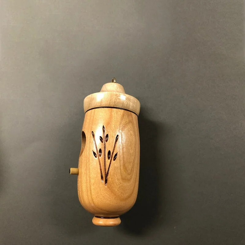 Wooden hummingbird house by Belro, decorative garden birdhouse made of natural wood for outdoor garden decor.