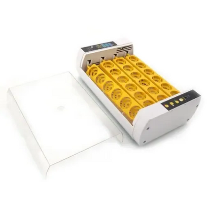 Belro premium egg incubator for chicken and quail eggs, automatic hatchery with capacity for 24 eggs, accessories included