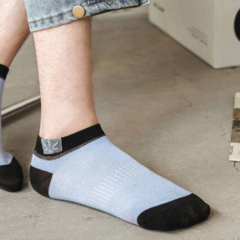 20 pairs of Belro men's casual low cut ankle socks with thin cotton, sweat-wicking fabric, and comfortable fit for everyday wear.