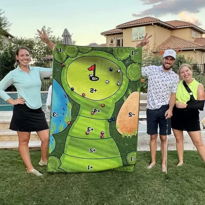 Belro Sticky Golf Game set with mini golf accessories, ideal for indoor and outdoor casual golf practice and skill improvement.