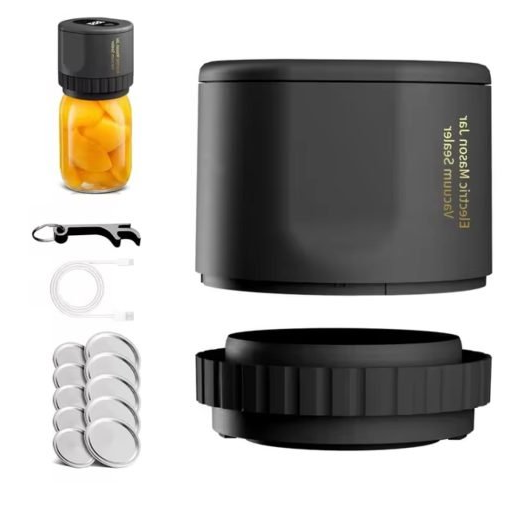 Belro electric mason jar vacuum sealer kit with cordless design, compact for easy food preservation in kitchen and dining.