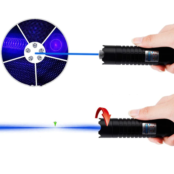 Belro Burning Blue high-power tactical laser torch with military-grade design and durable flashlight body.
