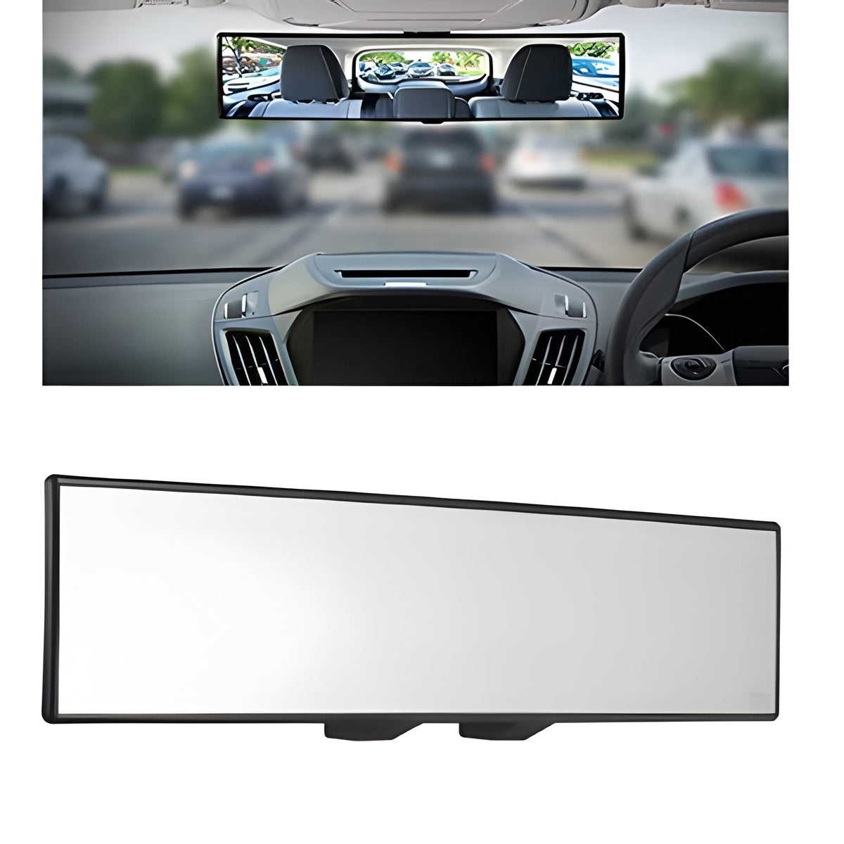 Belro No Blind Spot Rear View Mirror, electronic monitor with reflective surface, designed for enhanced visibility in vehicles.