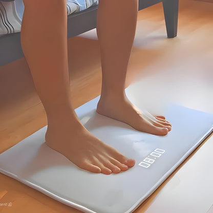 Belro Smart Rug Carpet Alarm Clock with soft carpet design, ideal for heavy sleepers, home decor, and lazy mornings.