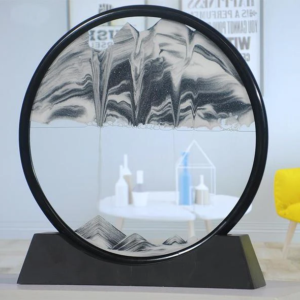 Belro Deep Sand Art decor piece featuring layered colorful sands in a glass container for home or garden decoration.