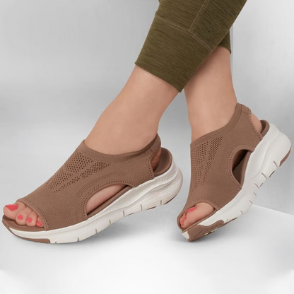 Belro washable slingback orthopedic slide sandals with cushioned sport design and adjustable straps for comfort and support.