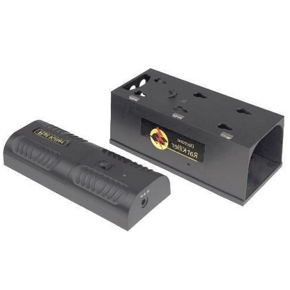 Belro electric mouse trap device, compact electronic pest control tool with battery compartment and power button visible.