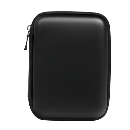 Belro external USB hard drive storage bag for electronics and computer storage, black protective case with zipper and compact design.