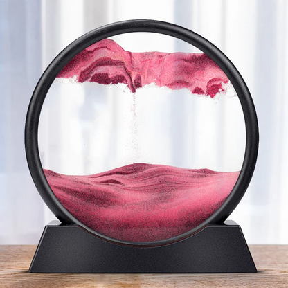 Belro Moving Sea Sand Art toy featuring colorful sand layers and a clear container for creating mesmerizing sand patterns.