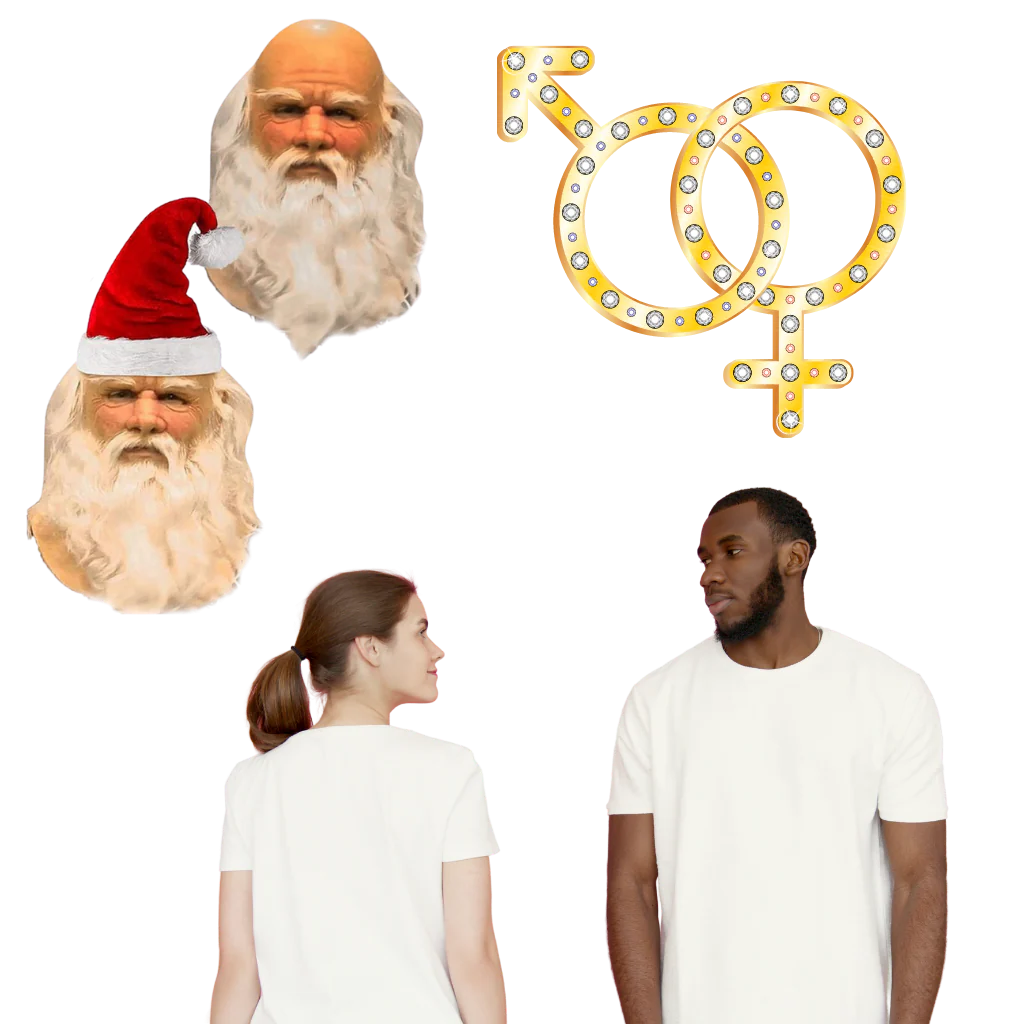 Belro Cosplay Santa mask featuring a red and white festive design, perfect for holiday costumes and Christmas events.