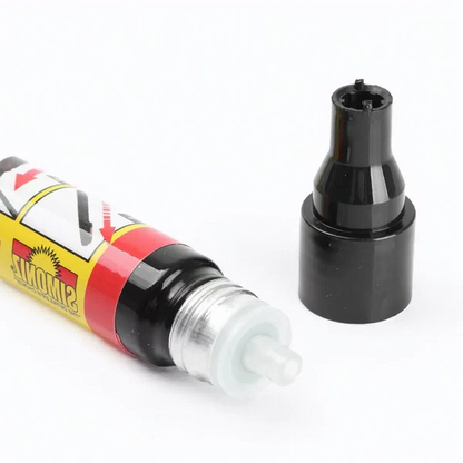 Belro Scratch Eraser Pen for quick car scratch repair, shown in use on a car surface for easy home and garden scratch fixing.