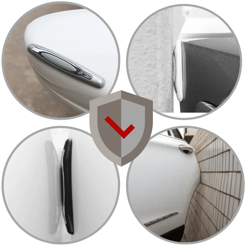 Belro 4-pack baby and kids car door protection strips, adhesive strips for preventing door panel damage