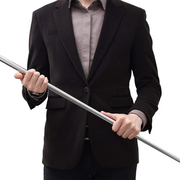 Belro Pocket Staff Magic Telescopic Stick extended, compact magic wand with handle, suitable for illusions and performances.