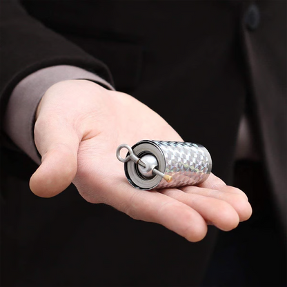 Belro Pocket Staff Magic Telescopic Stick extended showing its slim, collapsible design with a black handle and silver shaft.
