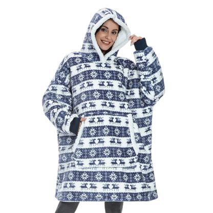 Belro Giant Blanket Hoodie in rainwear style, featuring a cozy, oversized hoodie with soft fabric and relaxed fit.