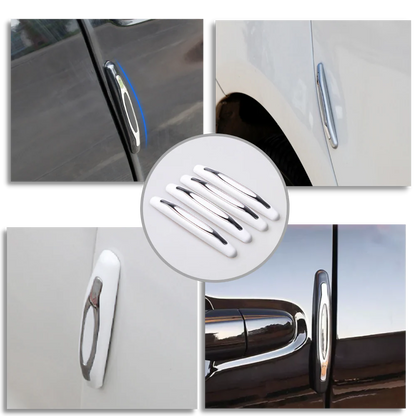 Belro 4-pack car door protection strips designed for baby and kids car doors, preventing dents and scratches during travel.