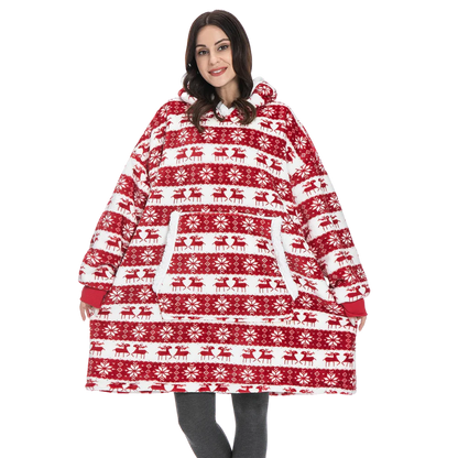 Belro giant blanket hoodie in cozy rainwear style, featuring oversized design and soft fabric for warm comfort.