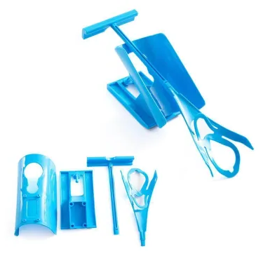 Belro compression sock aid kit for easy on and off, shown with socks and assistive device for dressing assistance.