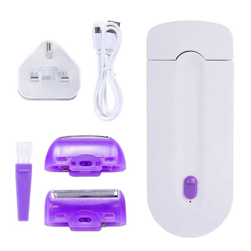Belro Professional Painless Hair Removal Kit for smooth, hair-free skin, featuring sleek design and multiple attachment heads.