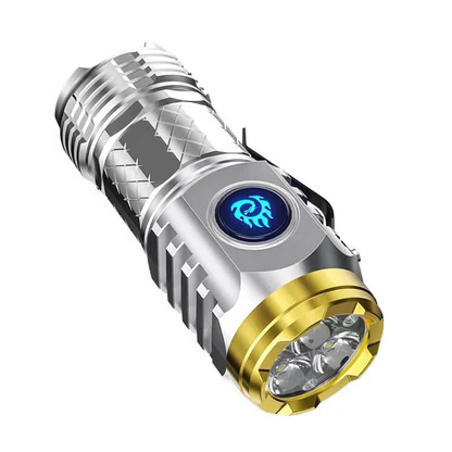 Belro Three-Eyed Monster Mini Flashlight with super power beam, compact electronic flashlight with unique three-eyed design.