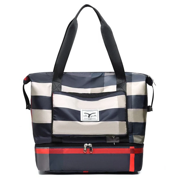 Large Belro collapsible travel bag with handles and zipper closure, shown folded open ready for packing or storage.