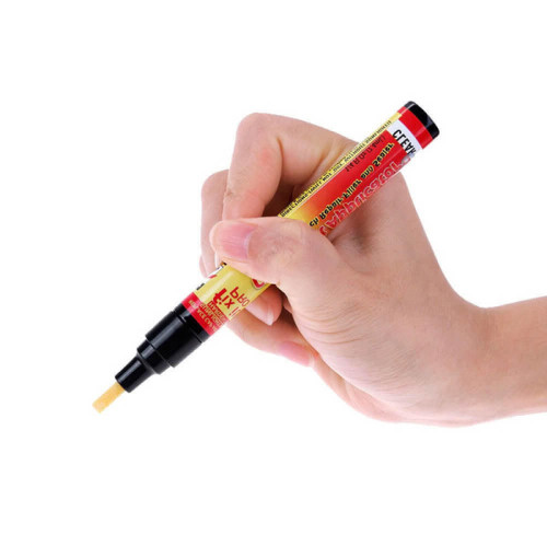 Belro Car Scratch Removal Pen for home use, showing the pen and a scratched car surface in the image.