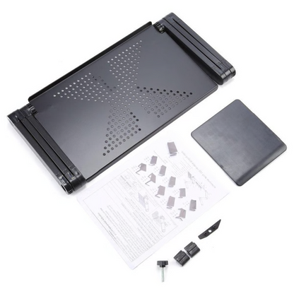 Belro adjustable laptop stand for electronics and computers, supporting ergonomic positioning and improved workspace organization.