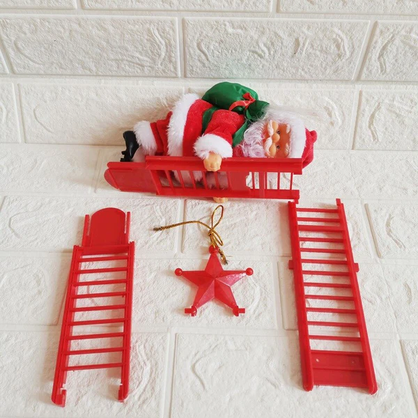 Belro Climbing Santa holiday decoration, festive home decor with Santa in climbing pose for Christmas celebrations