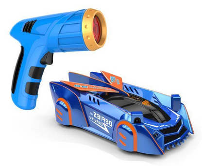 Belro Gravity-Defying Laser RC Car toy with sleek design, demonstrating its hover and laser features in action.