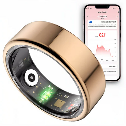 Belro stainless steel smart ring with sleek design, suitable for wearable electronics and smartwatch accessories.
