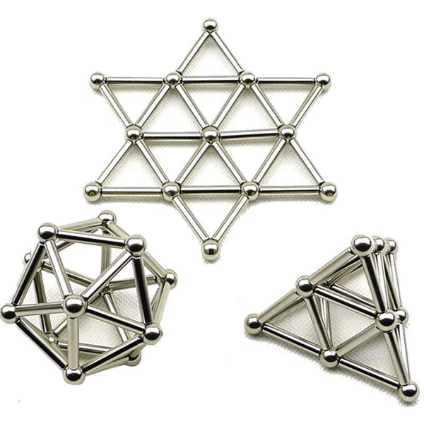 Belro magnetic sticks and balls for innovative building toys, showing colorful metal connectors for creative construction.