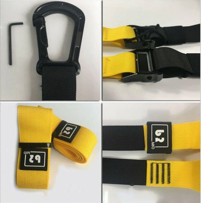 Belro men's training straps for home gym fitness, durable workout straps with adjustable design for strength training.