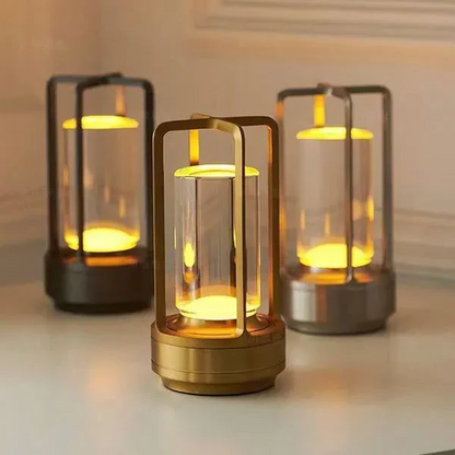 Belro crystal lantern night light with intricate glass design, perfect for ambient lighting in modern home decor.