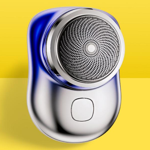 Belro men's mini electric shaver with ergonomic design and stainless steel blades for close, comfortable grooming.