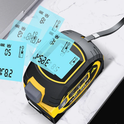 Belro 3-in-1 infrared laser tape measure with digital display and measuring tape for accurate length and distance measurement.