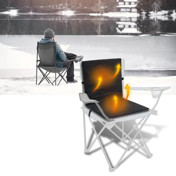 Belro foldable heated seat cushion with 3-level temperature control, designed for pain relief and comfort in health and beauty.
