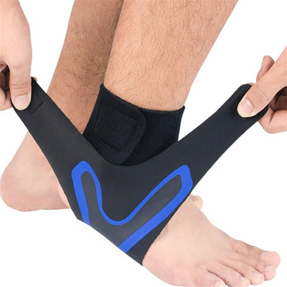 Belro Plantar Ankle X Wrap Brace Support Compression Sleeve with adjustable straps and breathable fabric for ankle stability.