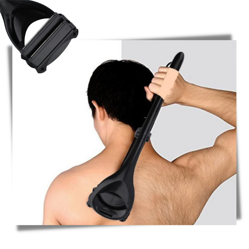 Belro Back & Body Shaver for health and beauty, featuring a close shave with ergonomic design and safety features.