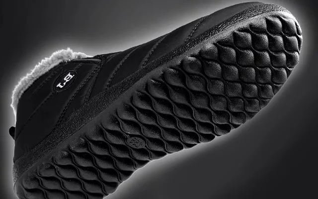 Belro waterproof winter slip-on boots for snow, featuring durable soles and insulated design for cold weather comfort.
