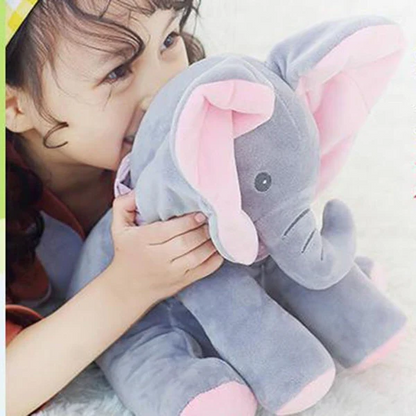 Belro Peek-a-boo Elephant plush toy designed for children, featuring soft fabric and detailed elephant design.