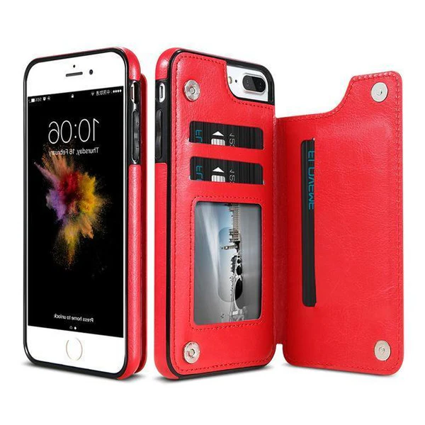 Belro luxury leather iPhone wallet case with card slots, featuring a sleek, sophisticated design and precise craftsmanship.