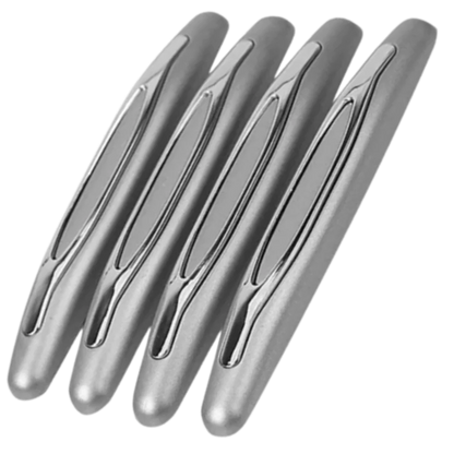 Belro 4-pack car door protection strips for baby and kids, soft bumper guards installed on car door edges to prevent damage.