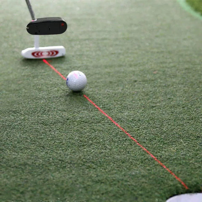 Belro Precision Golf Laser Putting Aid Stroke Trainer guide for improving golf putting skills on outdoor surfaces.