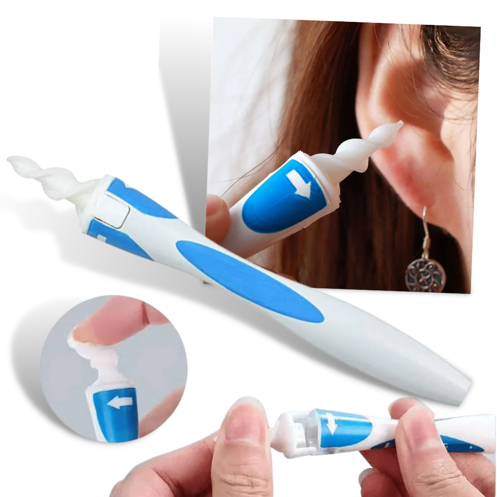 Belro silicone spiral ear cleaner tool for safe, effective ear hygiene, featuring flexible spiral design for easy cleaning.