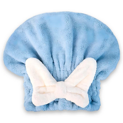 Belro super absorbent hair towel wrap for quick drying, shown in a soft, plush fabric with a secure tying design.