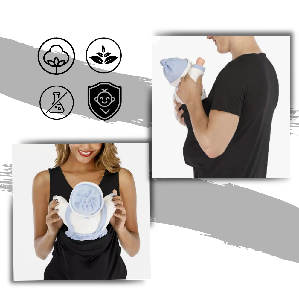 Belro ergonomic fashionable kangaroo T-shirt in black, featuring a comfortable fit and casual style.