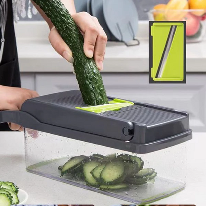 Belro multifunctional vegetable cutter with stainless steel blades and adjustable settings for efficient kitchen prep.