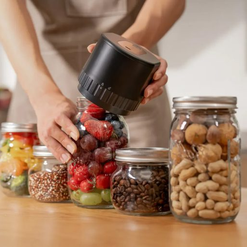 Belro electric mason jar vacuum sealer kit with cordless design for efficient food preservation in kitchen and dining.
