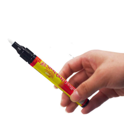 Belro Car Scratch Removal Pen for home and garden use, shown with its applicator tip and packaging in the image.