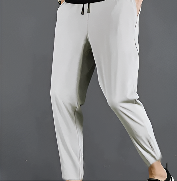 Men's Belro stretch quick dry hiking pants with a relaxed fit, shown in a neutral color, suitable for outdoor activewear.